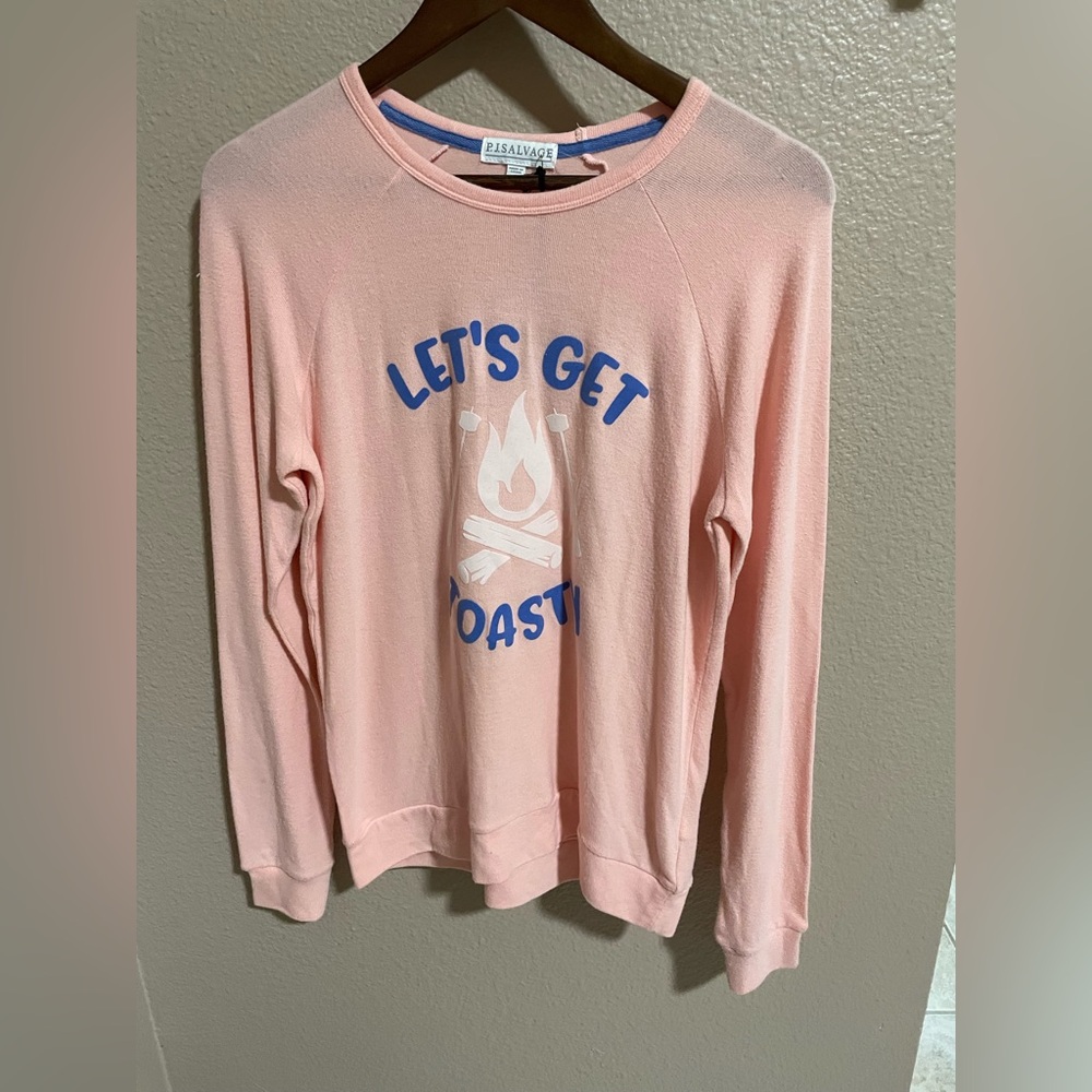 P.J. Salvage Pink 'Let's Get Toasty' Sweatshirt